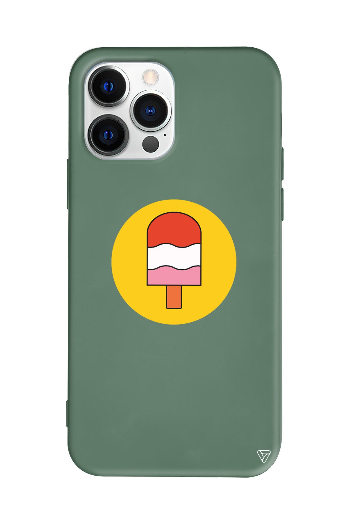 Ice Cream Lansman Model İçi Kadife Silikon Telefon Kılıfı