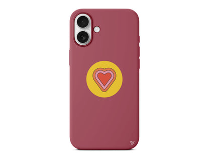 Kalp Lansman Model İçi Kadife Silikon Telefon Kılıfı – Plus Serisine Özel