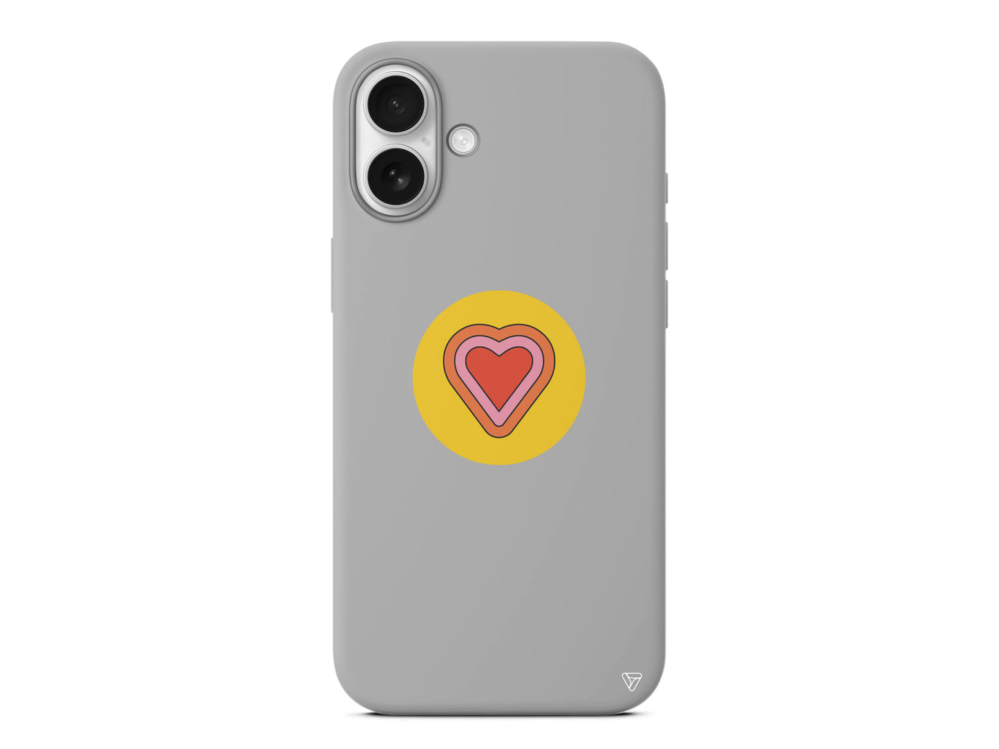 Kalp Lansman Model İçi Kadife Silikon Telefon Kılıfı