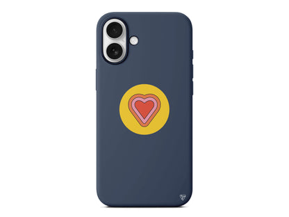 Kalp Lansman Model İçi Kadife Silikon Telefon Kılıfı