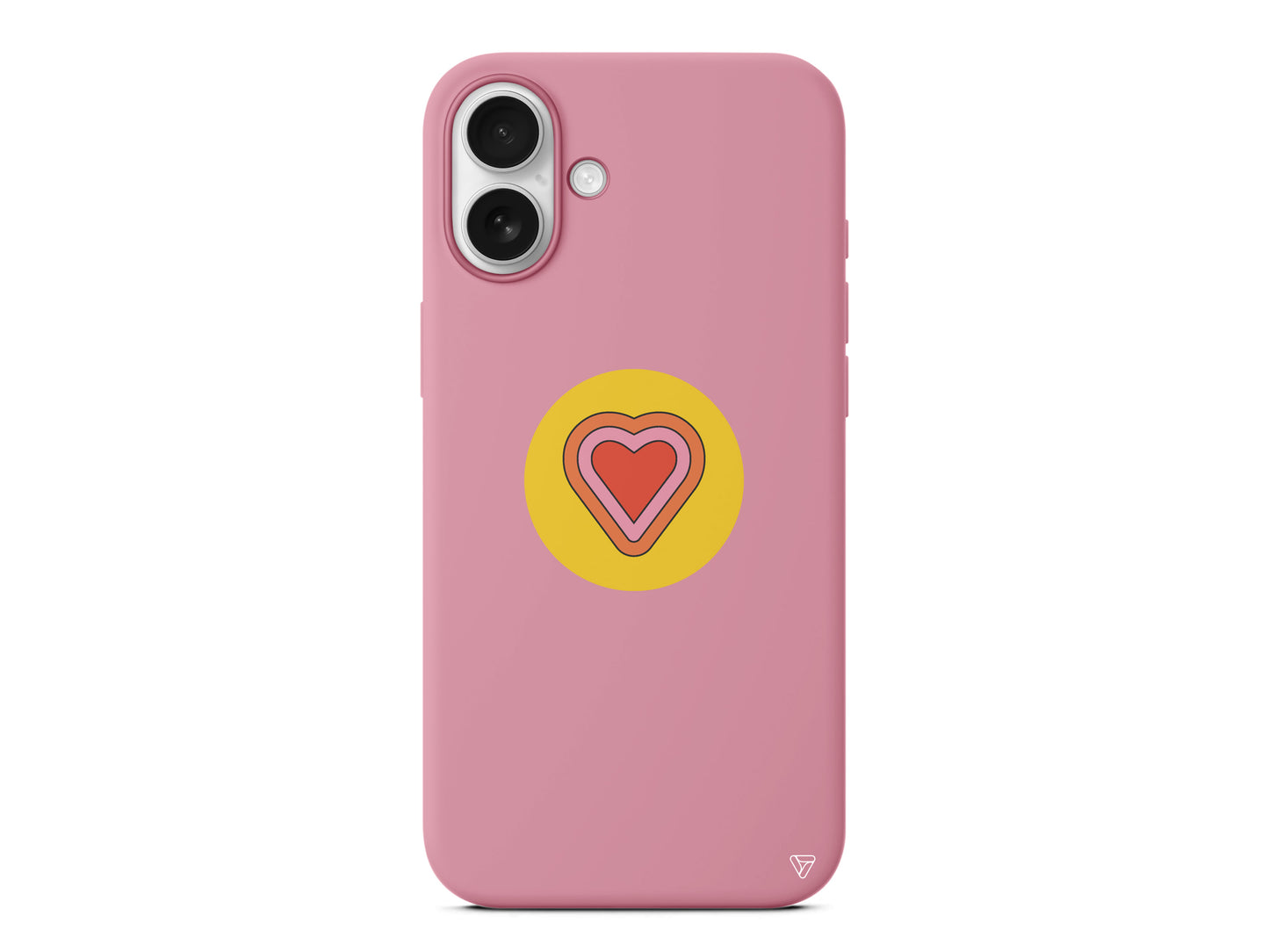 Kalp Lansman Model İçi Kadife Silikon Telefon Kılıfı