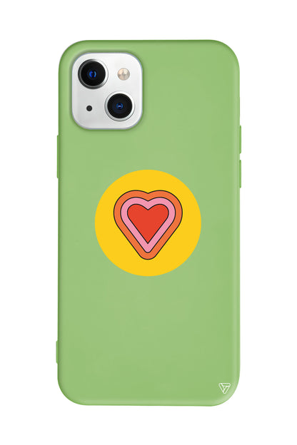 Kalp Lansman Model İçi Kadife Silikon Telefon Kılıfı – Plus Serisine Özel