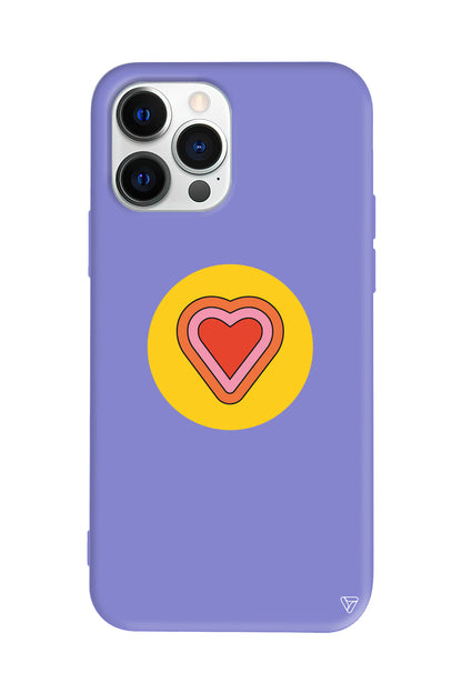 Kalp Lansman Model İçi Kadife Silikon Telefon Kılıfı