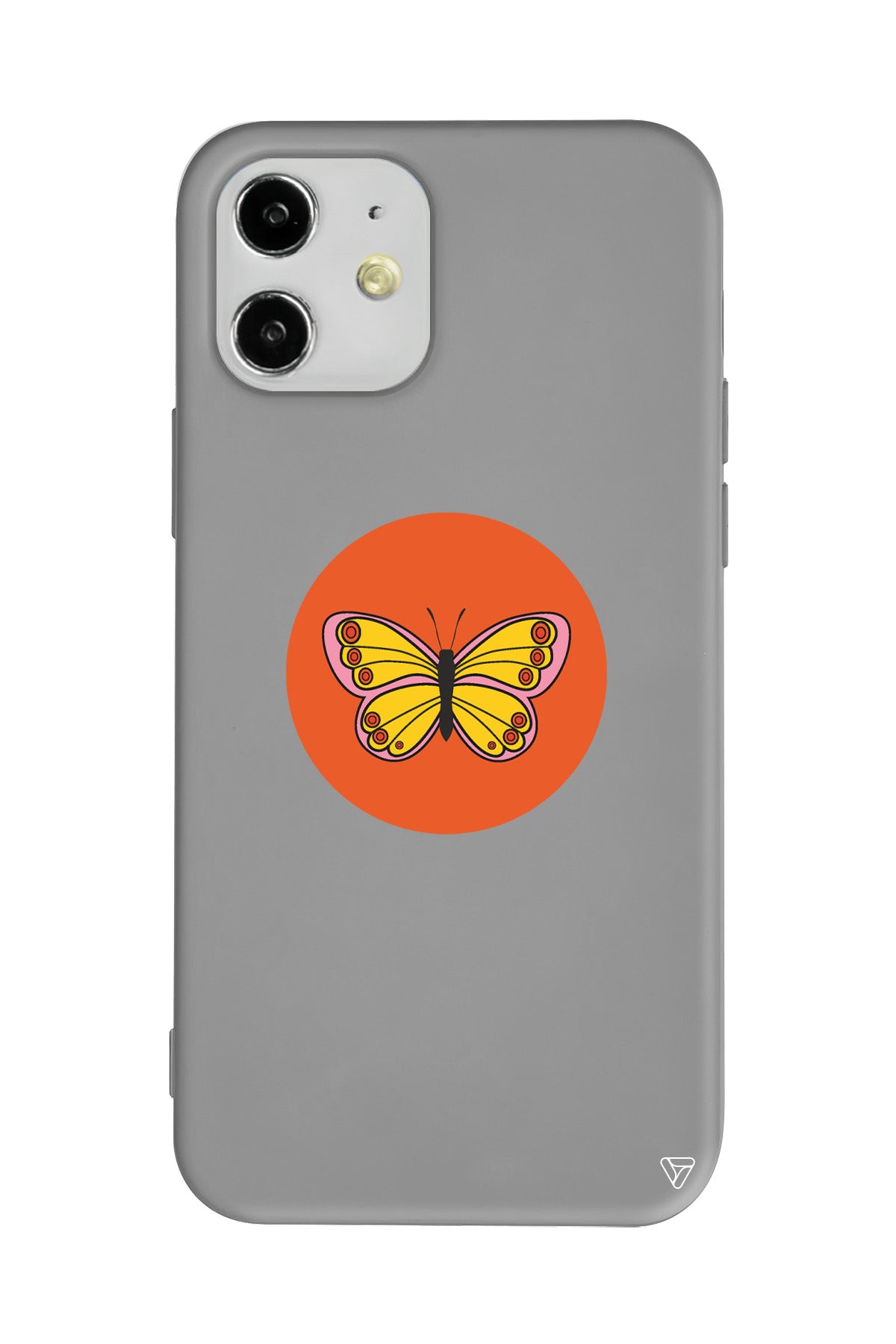 Kelebek Lansman Model İçi Kadife Silikon Telefon Kılıfı