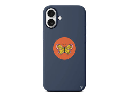 Kelebek Lansman Model İçi Kadife Silikon Telefon Kılıfı