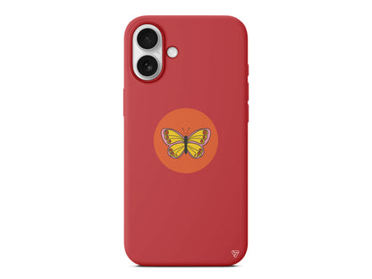 Kelebek Lansman Model İçi Kadife Silikon Telefon Kılıfı – Plus Serisine Özel