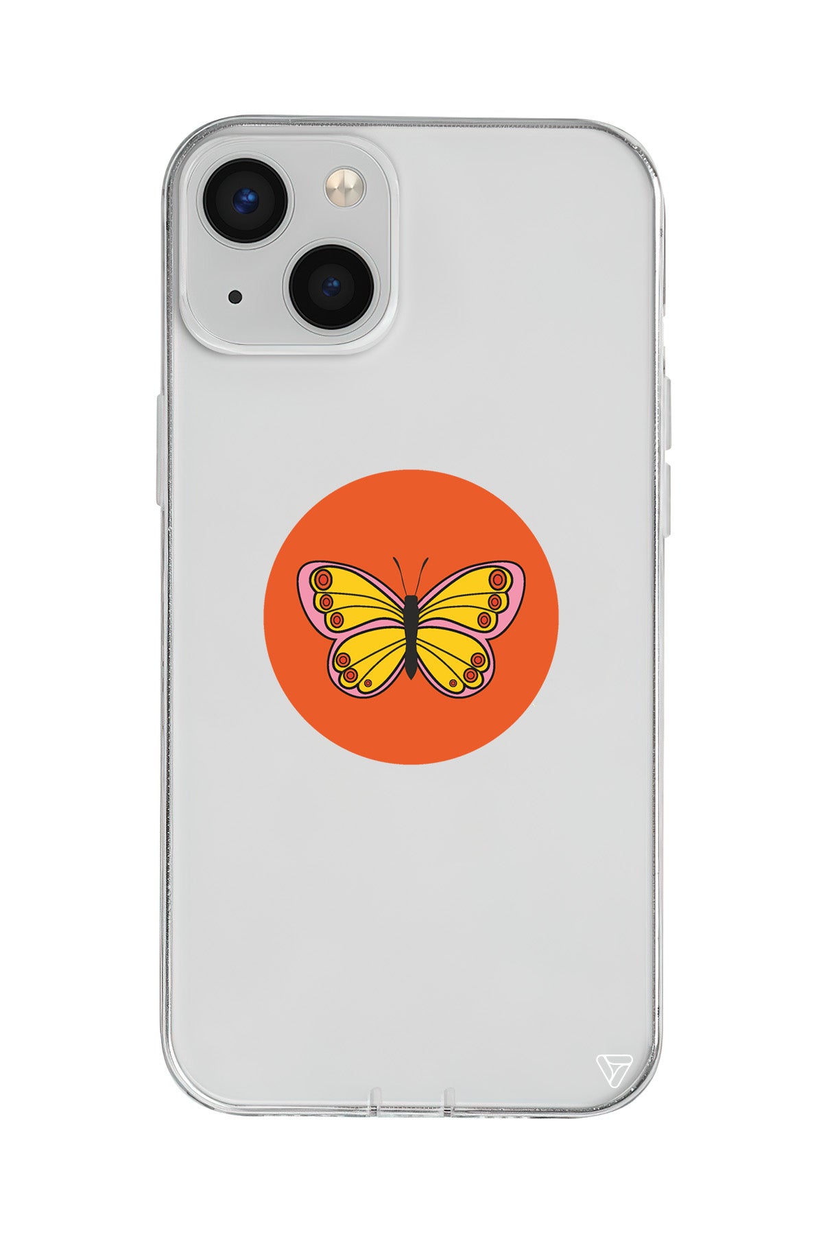 Kelebek Lansman Model İçi Kadife Silikon Telefon Kılıfı