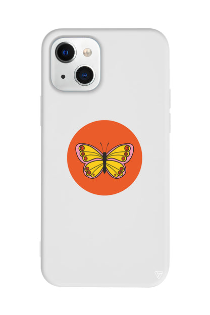 Kelebek Lansman Model İçi Kadife Silikon Telefon Kılıfı