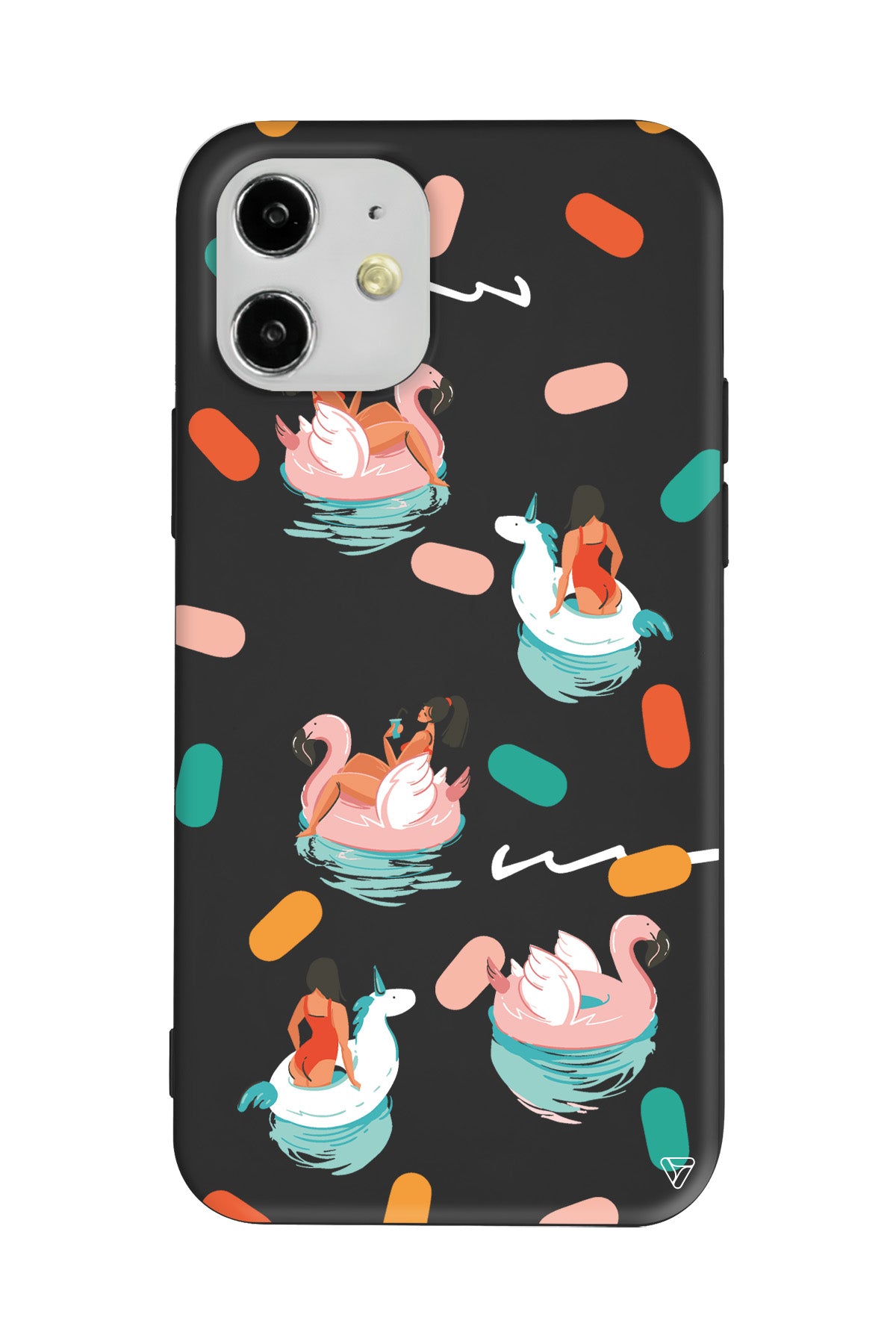 Pool Chill Lansman Model İçi Kadife Silikon Telefon Kılıfı