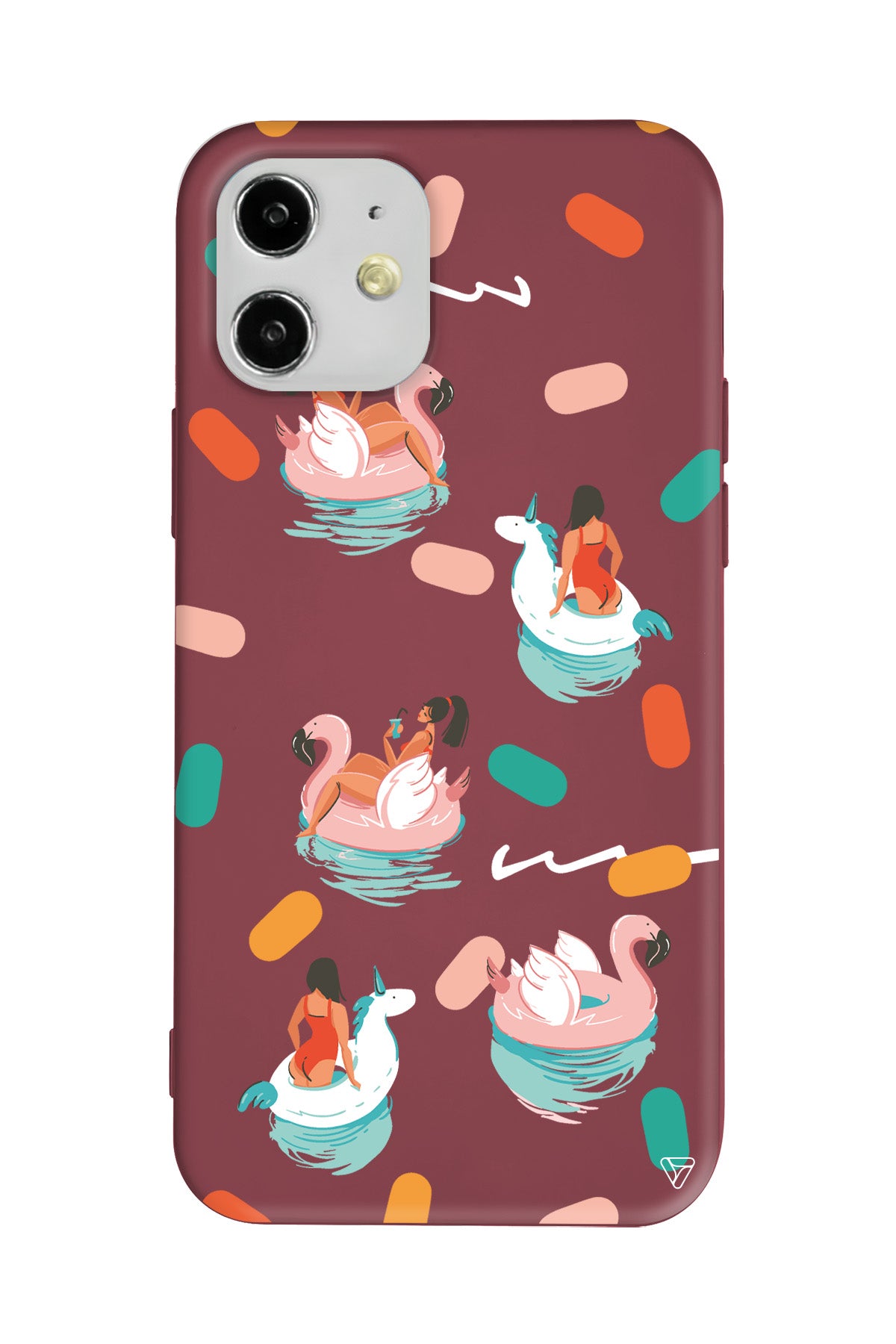 Pool Chill Lansman Model İçi Kadife Silikon Telefon Kılıfı