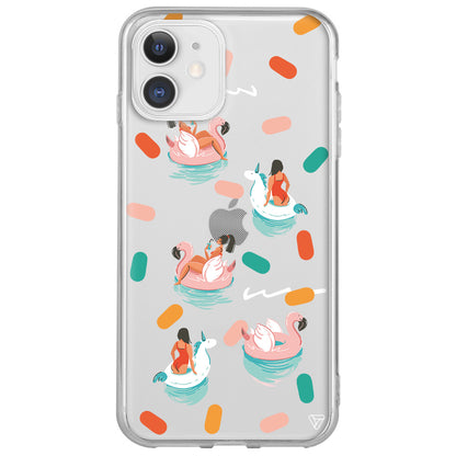 Pool Chill Lansman Model İçi Kadife Silikon Telefon Kılıfı