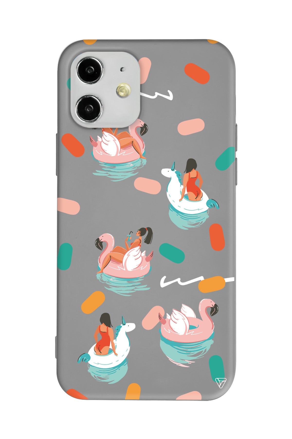 Pool Chill Lansman Model İçi Kadife Silikon Telefon Kılıfı