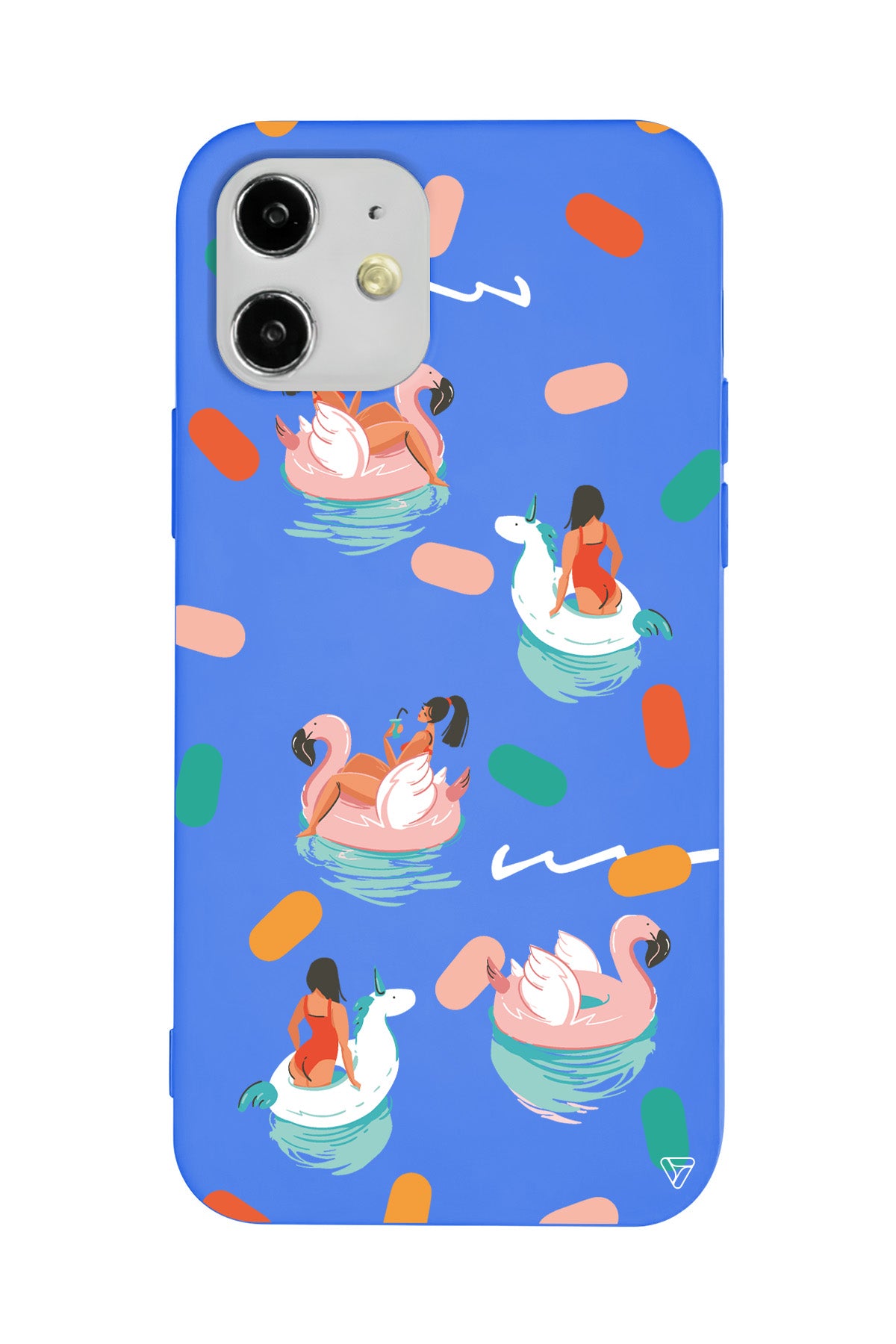 Pool Chill Lansman Model İçi Kadife Silikon Telefon Kılıfı