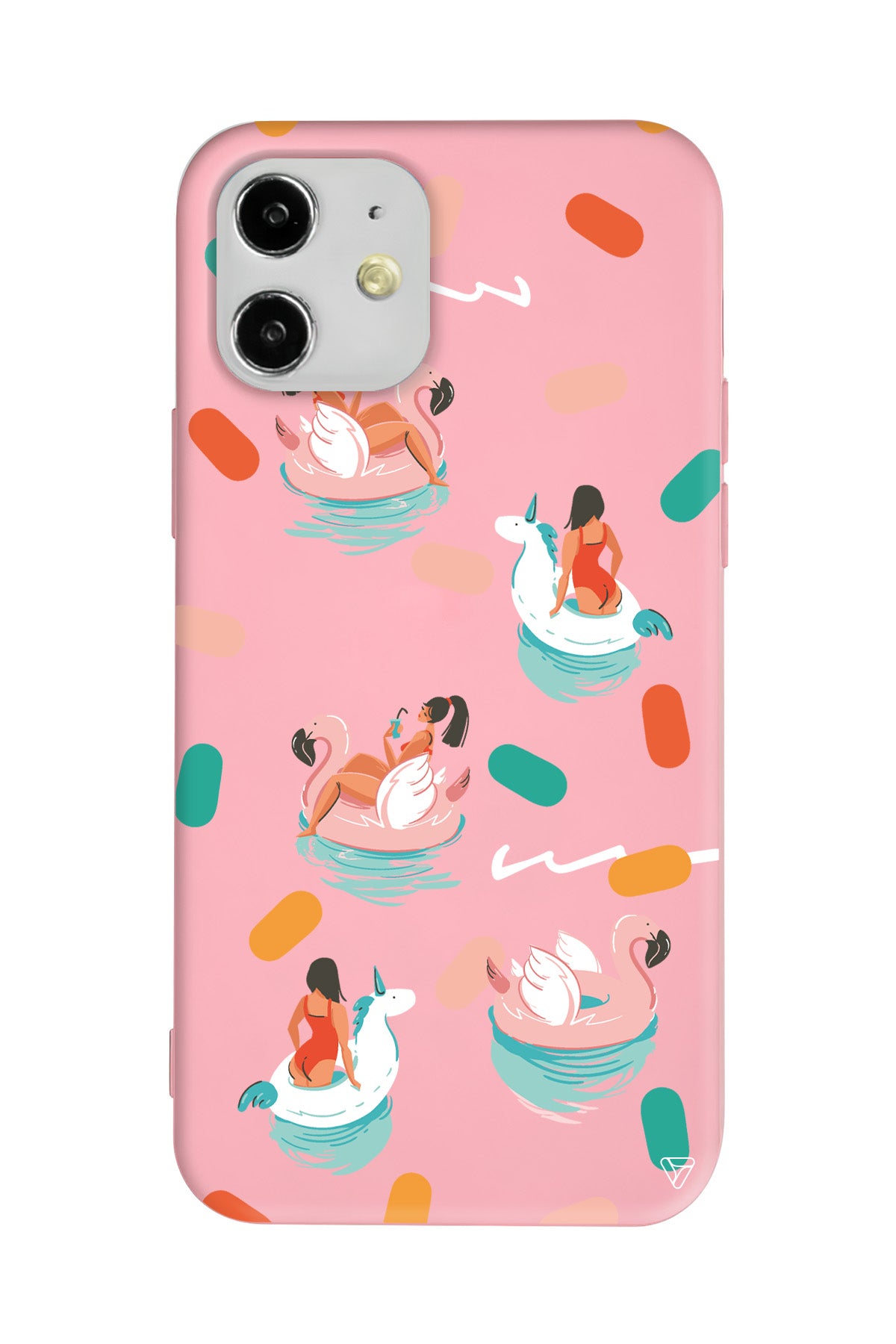 Pool Chill Lansman Model İçi Kadife Silikon Telefon Kılıfı