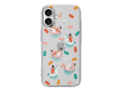 Pool Chill Lansman Model İçi Kadife Silikon Telefon Kılıfı