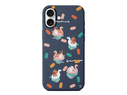 Pool Chill Lansman Model İçi Kadife Silikon Telefon Kılıfı