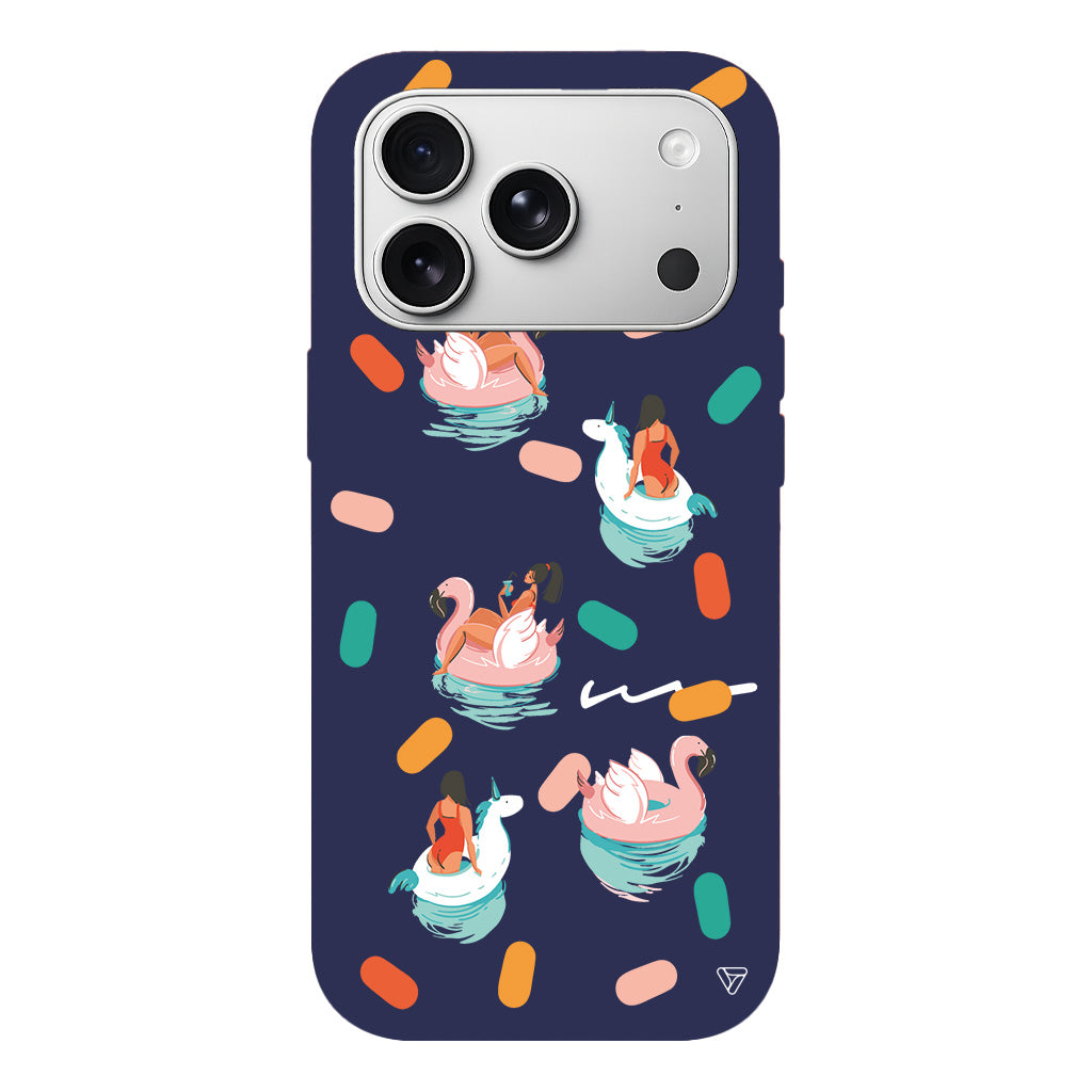 Pool Chill Lansman Model İçi Kadife Silikon Telefon Kılıfı