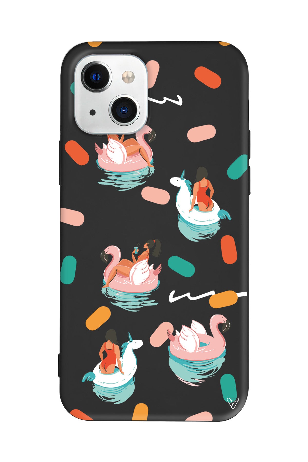 Pool Chill Lansman Model İçi Kadife Silikon Telefon Kılıfı – Plus Serisine Özel