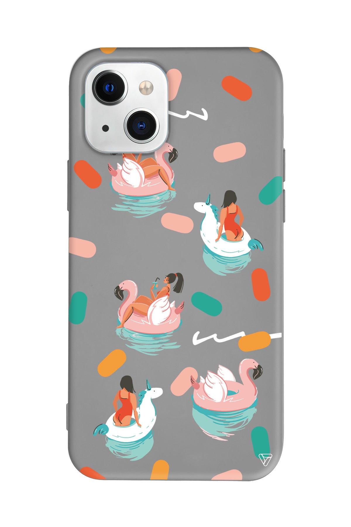 Pool Chill Lansman Model İçi Kadife Silikon Telefon Kılıfı – Plus Serisine Özel