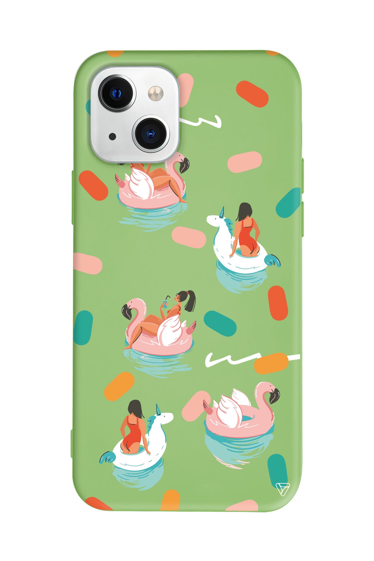 Pool Chill Lansman Model İçi Kadife Silikon Telefon Kılıfı – Plus Serisine Özel