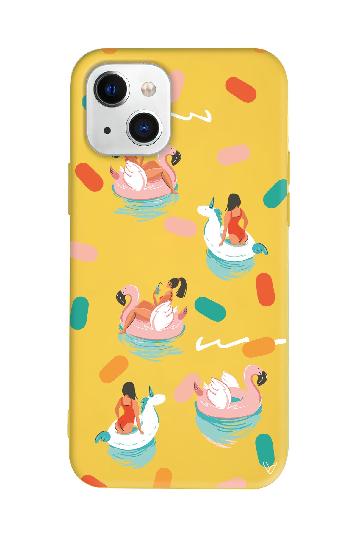 Pool Chill Lansman Model İçi Kadife Silikon Telefon Kılıfı