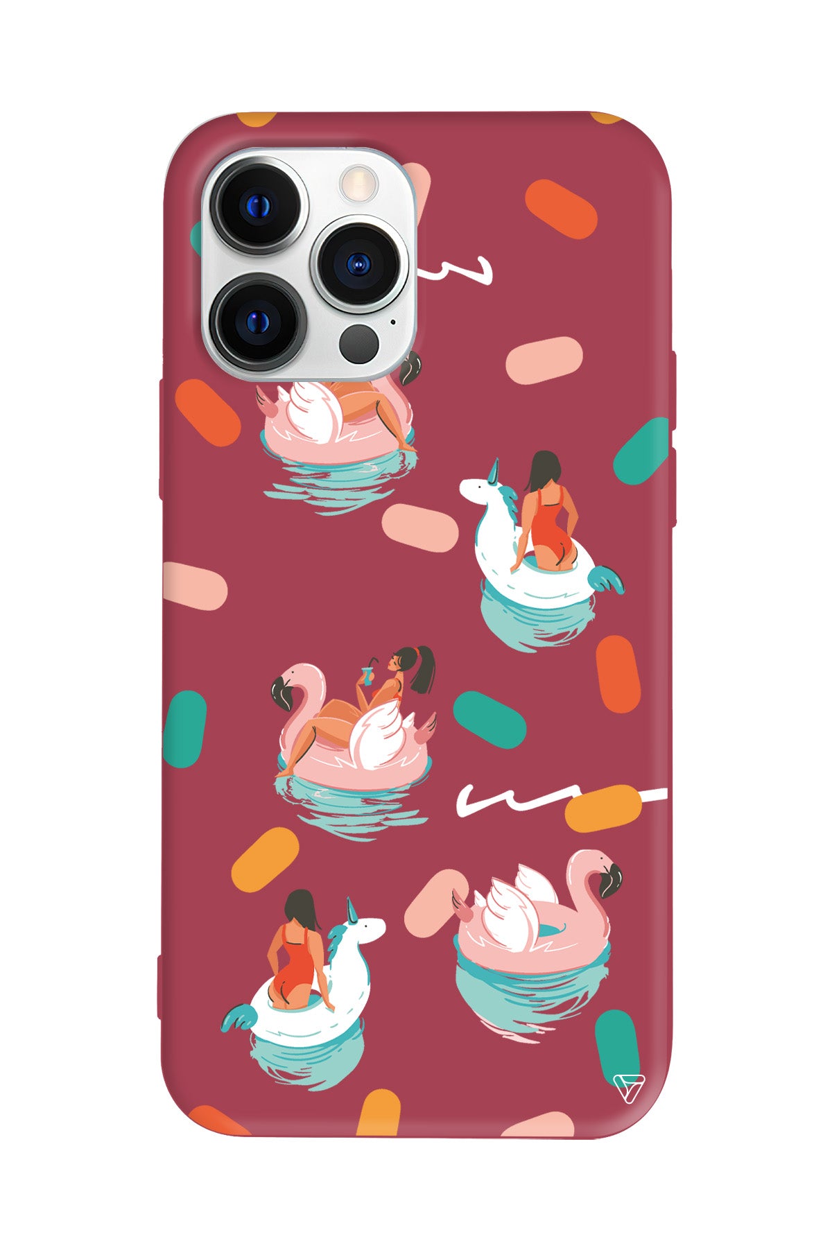 Pool Chill Lansman Model İçi Kadife Silikon Telefon Kılıfı