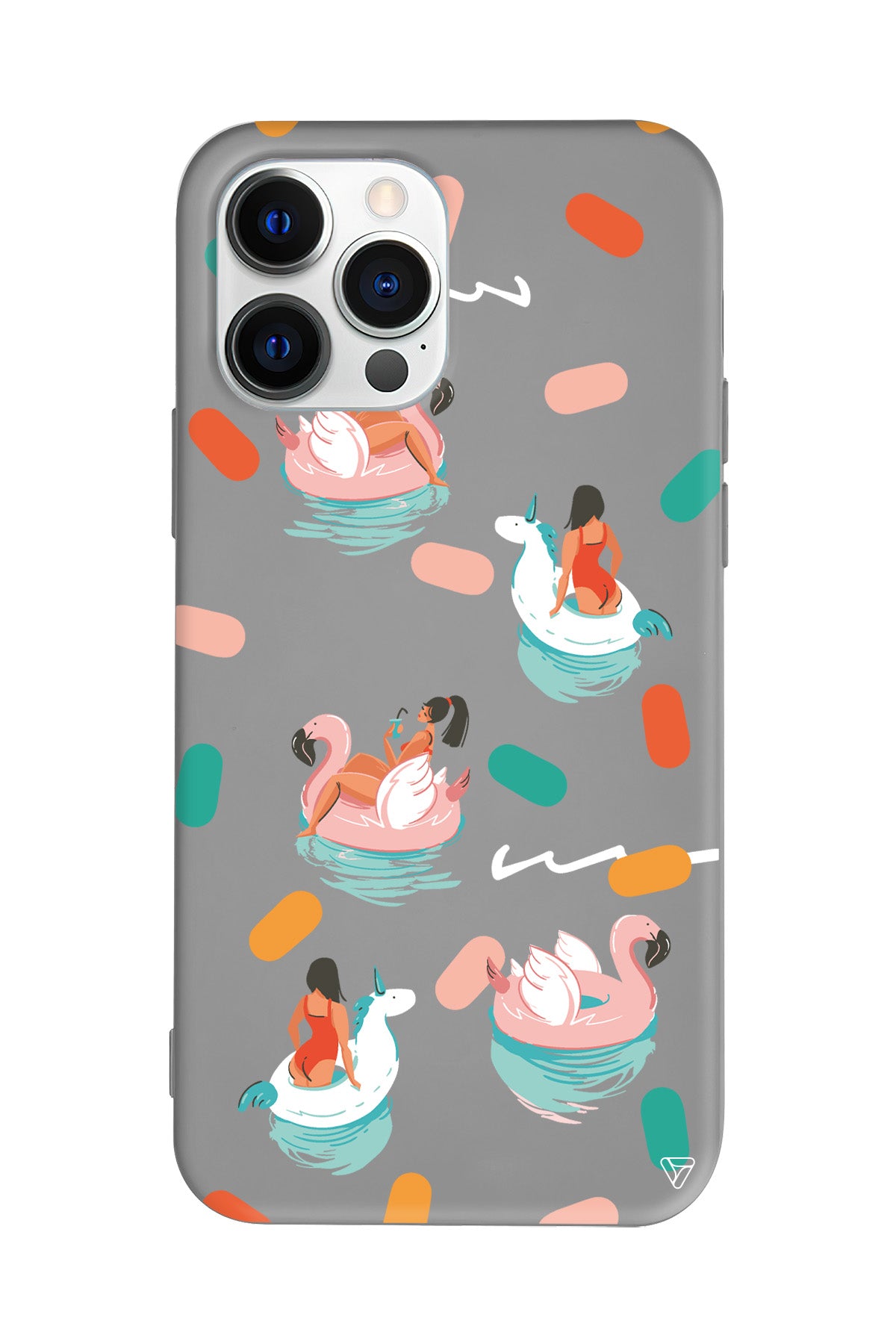 Pool Chill Lansman Model İçi Kadife Silikon Telefon Kılıfı