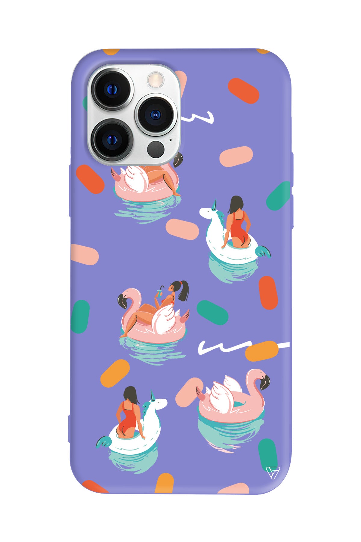 Pool Chill Lansman Model İçi Kadife Silikon Telefon Kılıfı