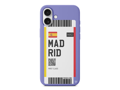 Madrid Bileti Lansman Model İçi Kadife Silikon Telefon Kılıfı – Plus Serisine Özel