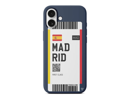 Madrid Bileti Lansman Model İçi Kadife Silikon Telefon Kılıfı – Plus Serisine Özel
