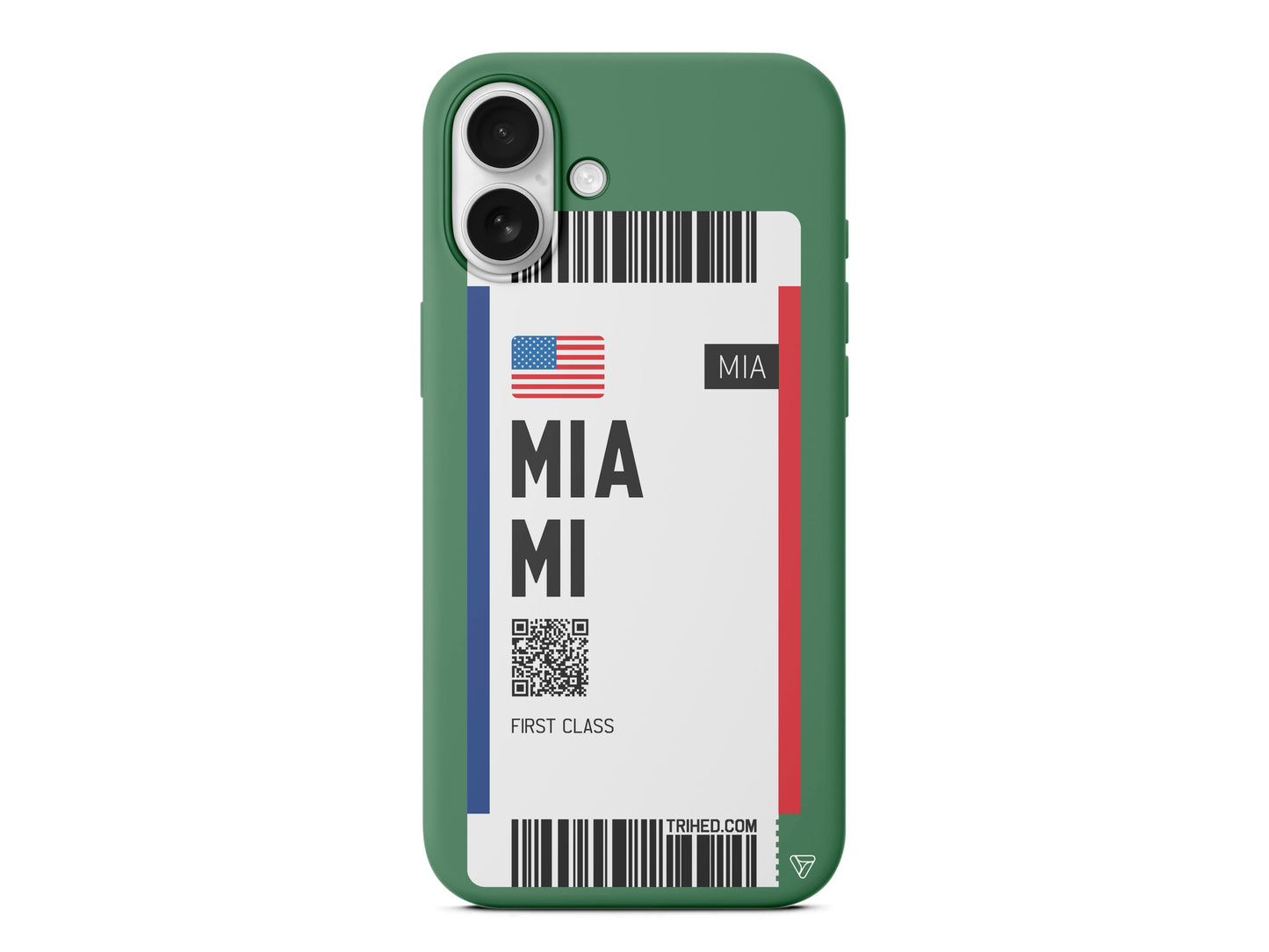 Miami Bileti Lansman Model İçi Kadife Silikon Telefon Kılıfı