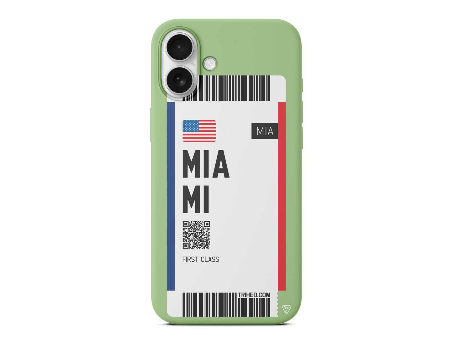 Miami Bileti Lansman Model İçi Kadife Silikon Telefon Kılıfı