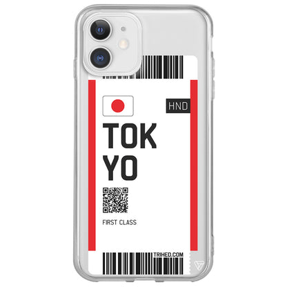 Tokyo Bileti Lansman Model İçi Kadife Silikon Telefon Kılıfı