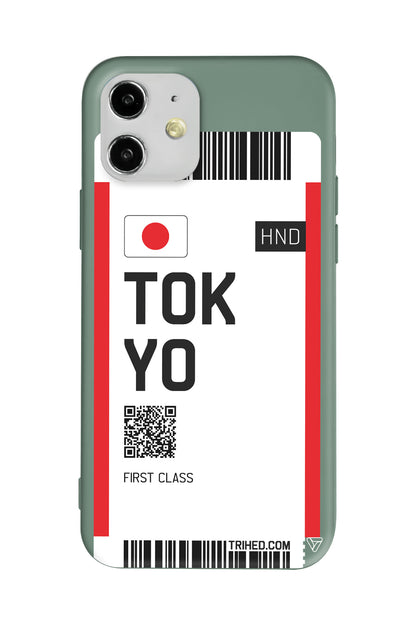 Tokyo Bileti Lansman Model İçi Kadife Silikon Telefon Kılıfı