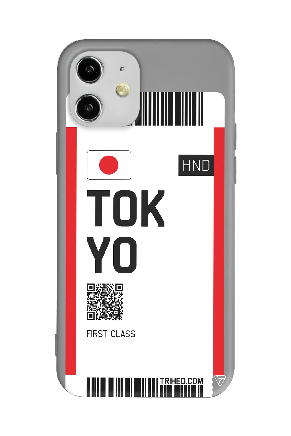 Tokyo Bileti Lansman Model İçi Kadife Silikon Telefon Kılıfı