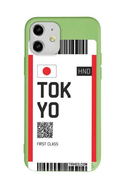 Tokyo Bileti Lansman Model İçi Kadife Silikon Telefon Kılıfı