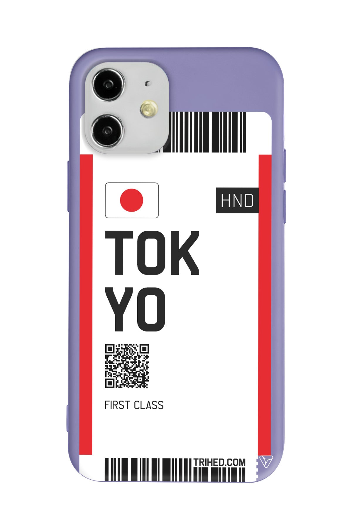 Tokyo Bileti Lansman Model İçi Kadife Silikon Telefon Kılıfı