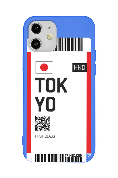 Tokyo Bileti Lansman Model İçi Kadife Silikon Telefon Kılıfı