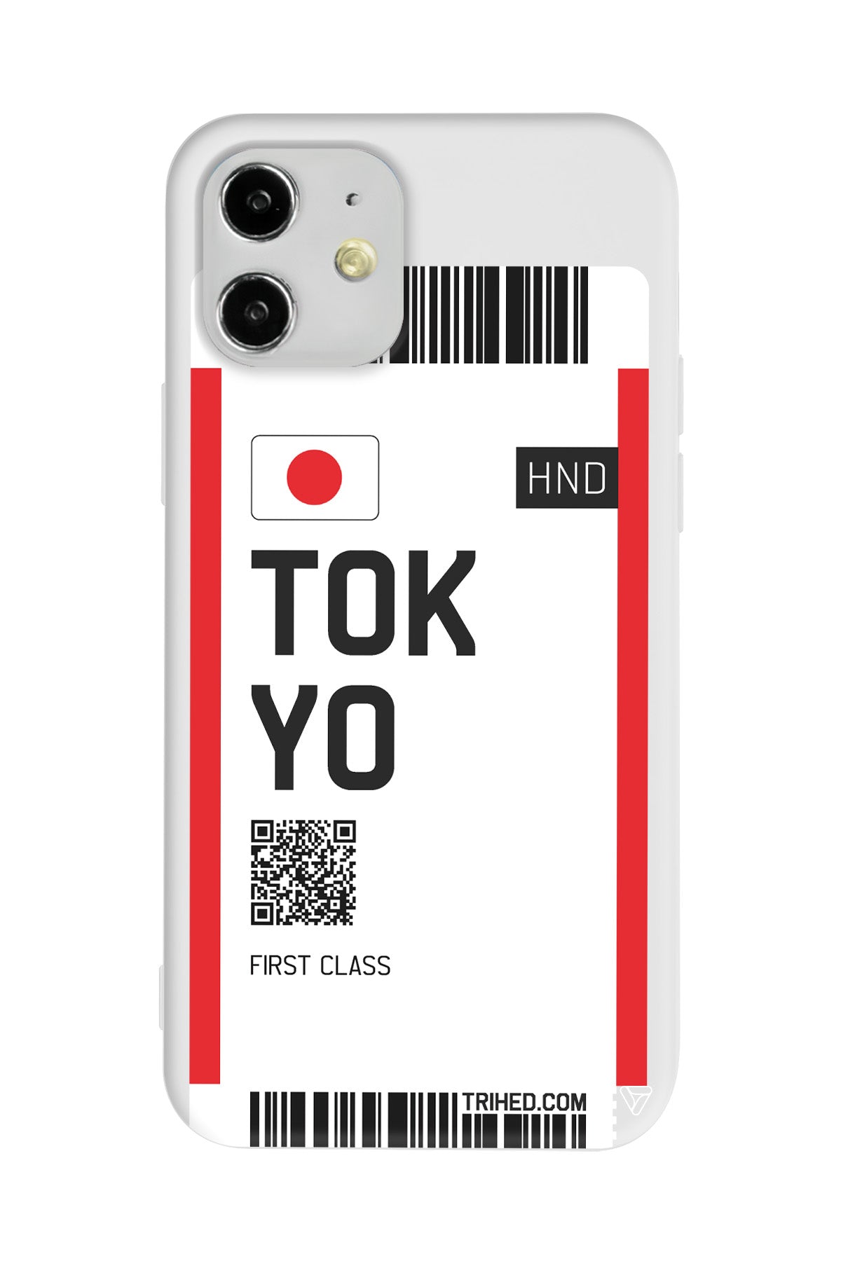 Tokyo Bileti Lansman Model İçi Kadife Silikon Telefon Kılıfı