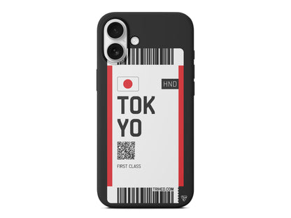 Tokyo Bileti Lansman Model İçi Kadife Silikon Telefon Kılıfı