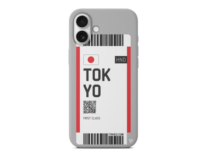 Tokyo Bileti Lansman Model İçi Kadife Silikon Telefon Kılıfı