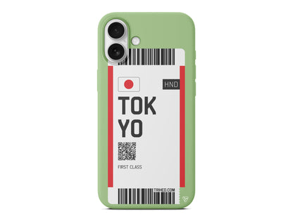 Tokyo Bileti Lansman Model İçi Kadife Silikon Telefon Kılıfı