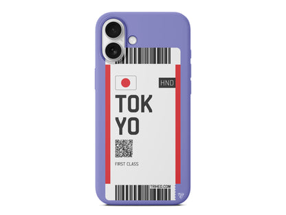 Tokyo Bileti Lansman Model İçi Kadife Silikon Telefon Kılıfı