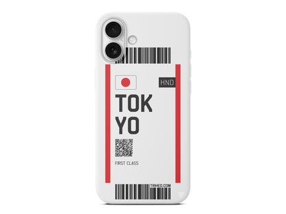 Tokyo Bileti Lansman Model İçi Kadife Silikon Telefon Kılıfı