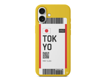 Tokyo Bileti Lansman Model İçi Kadife Silikon Telefon Kılıfı