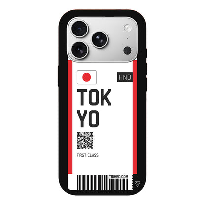 Tokyo Bileti Lansman Model İçi Kadife Silikon Telefon Kılıfı