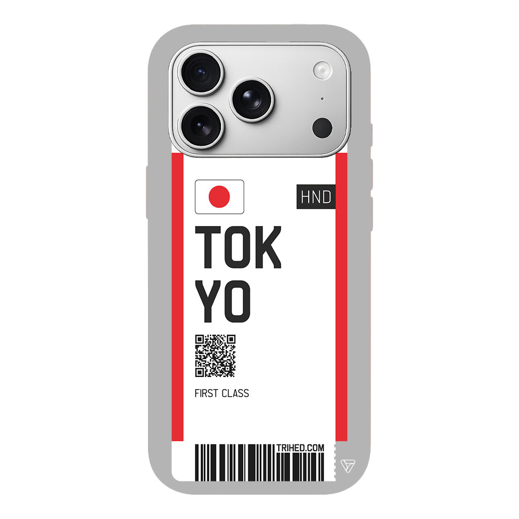 Tokyo Bileti Lansman Model İçi Kadife Silikon Telefon Kılıfı