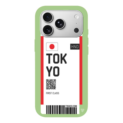 Tokyo Bileti Lansman Model İçi Kadife Silikon Telefon Kılıfı