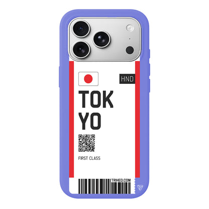 Tokyo Bileti Lansman Model İçi Kadife Silikon Telefon Kılıfı