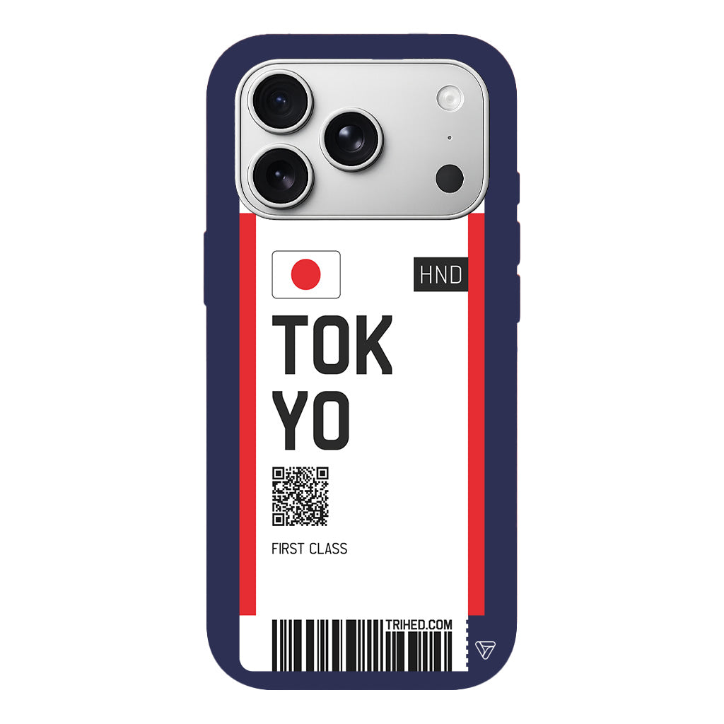 Tokyo Bileti Lansman Model İçi Kadife Silikon Telefon Kılıfı